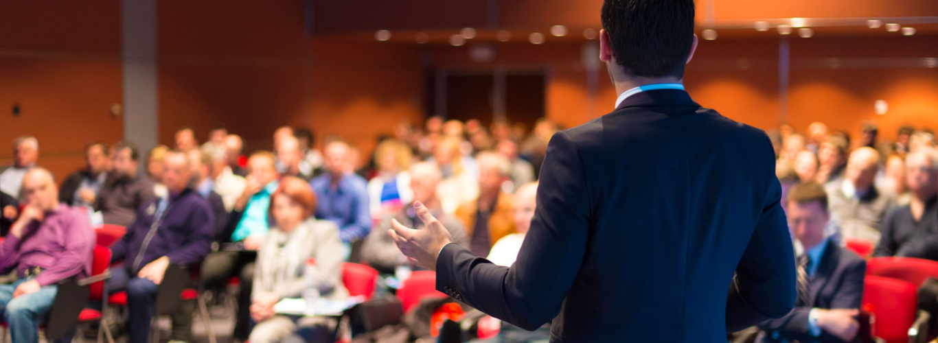 Man presenting to audience